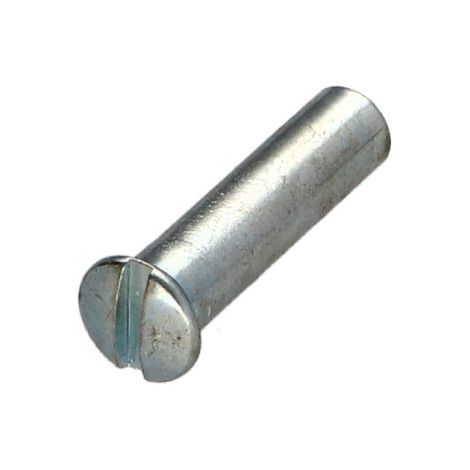 Ecrou Relieur Tête fraisée bombée TFB Fendue M4X13 5X20 Acier zingué-1 pièce (1/2)