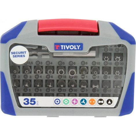 Coffret 35 embouts de vissage securité series 35 pièces - TIVOLY