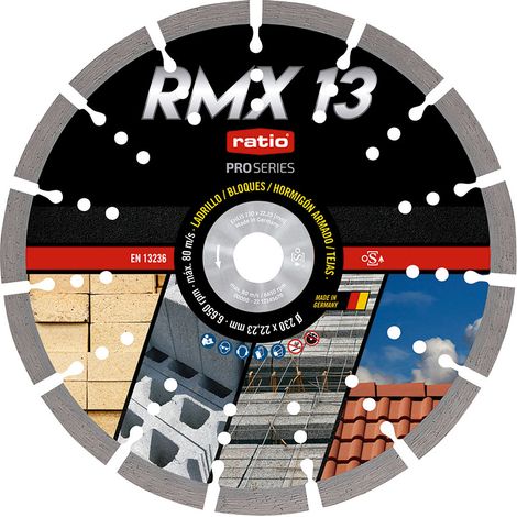 Disco Segmentado Láser RMX13 Ø230mm RATIO