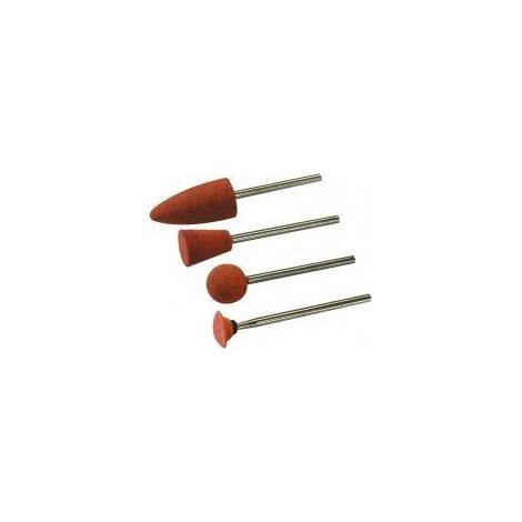 MAXICRAFT 2 meules oxyde d'alumine lenticulaire Ø 10 mm