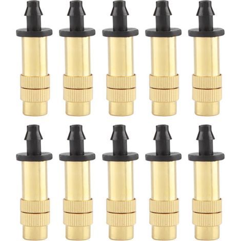 Gartenbewässerungsdüse, verstellbare Kupfer-Sprühdüse, Set mit 10 Mini-Balkonzubehörteilen (1/4)