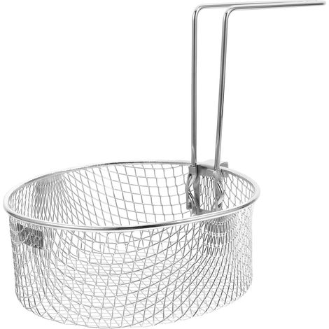 Panier à friture 2L en acier inoxydable résistant la chaleur avec (1/5)
