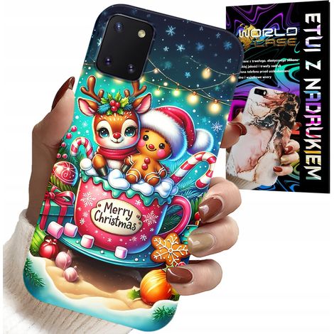 Custodia per Samsung Galaxy A81 - renna con pan di zenzero, buon Natale (1/5)