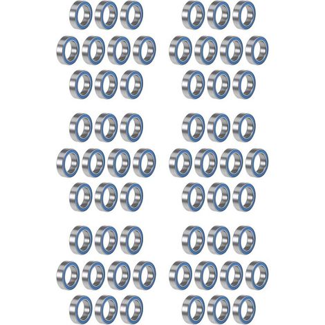 Adatto per 120 unità di cuscinetti a sfere a gola profonda sigillati miniaturizzati 6700 2RS di alta qualità (10x15x4mm), blu.