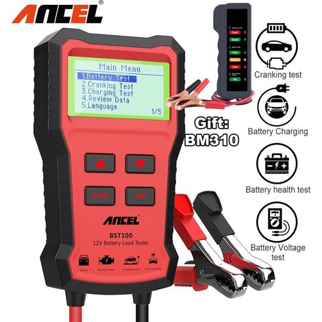 Batterietest BM310 12V für Fahrzeuge und Motorräder - Alovez (1/5)