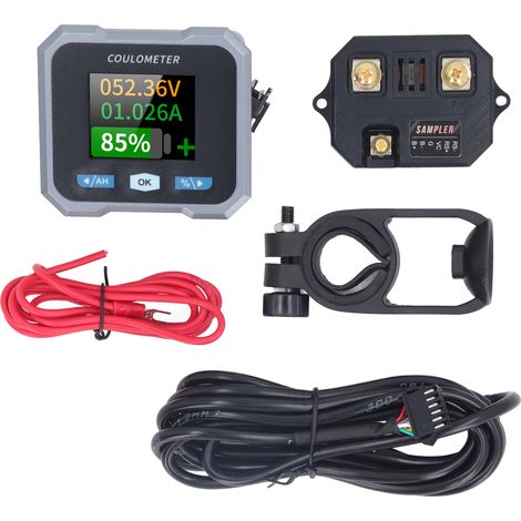 Moniteur de batterie intelligent, écran de 1,8 pouces, étanche, BT multifonctionnel avec Shunt pour bateau RV 50A 10-100V (1/5)