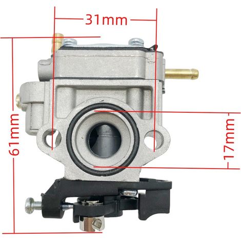 Carburateur compatible avec Mitsubishi TL26, TL 26, TU26 (sans cuvette, sans support) 909-204