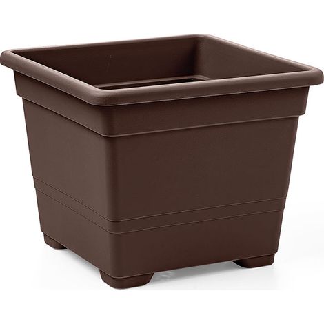 Vaso Quadro 27 cm - Bronzo