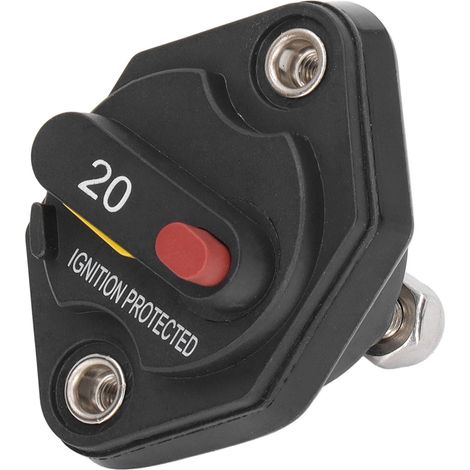 Leitungsschutzschalter mit Überstromschutz, wasserdicht, mit manuellem Rückstellknopf, 32 V, für Wohnmobile, 20 A (1/5)