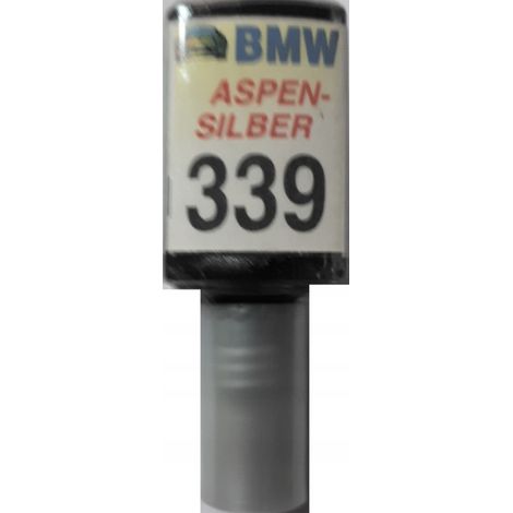 Retoque de pintura para BMW 339 color plata Aspen para arañazos. (1/5)