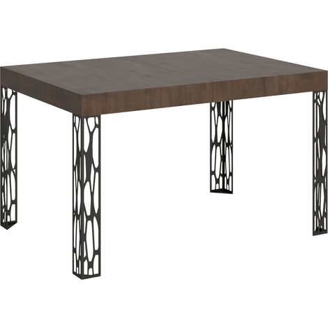 Tavolo allungabile 90x130/234 cm Ghibli Noce telaio Antracite (1/4)