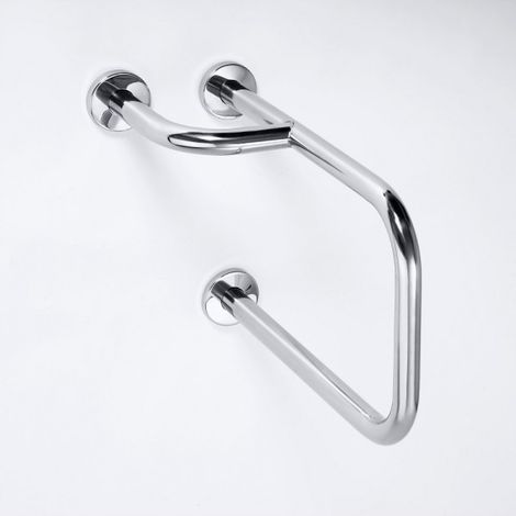 Sapho Équipement de salle de bain - Support de main courante, longueur 50 cm, gauche, inox XH530 (1/5)