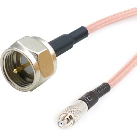 Anschlusskabel TS9-Buchse / F-Stecker 15 cm RG316