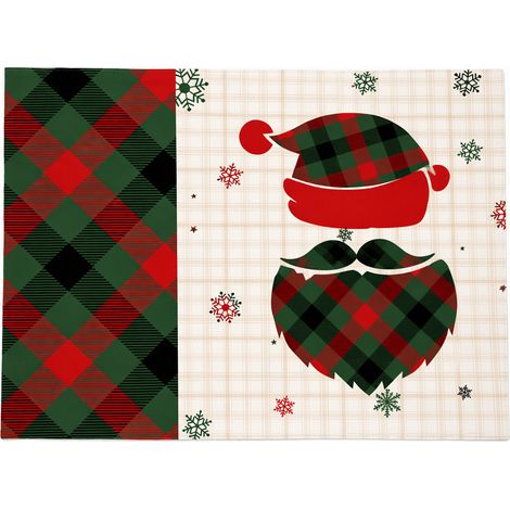Dessous de plat imprimé numérique motif sapin de Noël pour offrir (1/5)