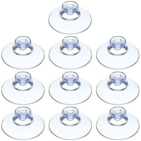 Lot de 100 ventouses. ventouses pour table en verre. mini ventouses. ventouses transparentes. petites ventouses. pour diverses surfaces lisses. verre. etc.
