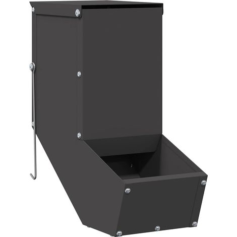 Distributeur pour lapins Noir 12,5 x 26 x 28,5 cm
