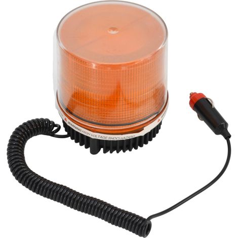 Luz de advertencia Awtools, modelo naranja LED, ideal para señalización en exteriores, alta visibilidad, diseño resistente, eficiente y fácil de usar, perfecto para seguridad vial. (1/2)