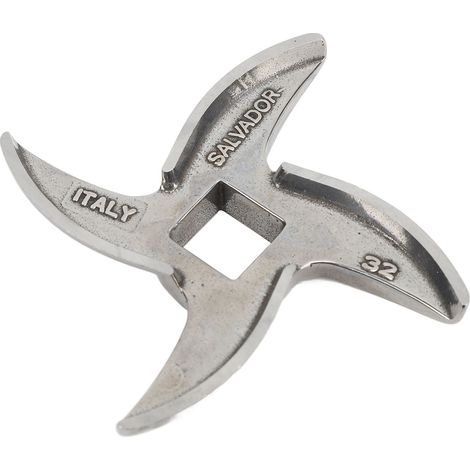 Ersatzmesser für Fleischwolf, Größe 32, aus Edelstahl. Zubehör für Fleischwolfarbeiten.