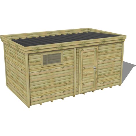 ABRI DE JARDIN bois traité 27mm, 4,7x2,6m, 12m2, Plancher (1/3)