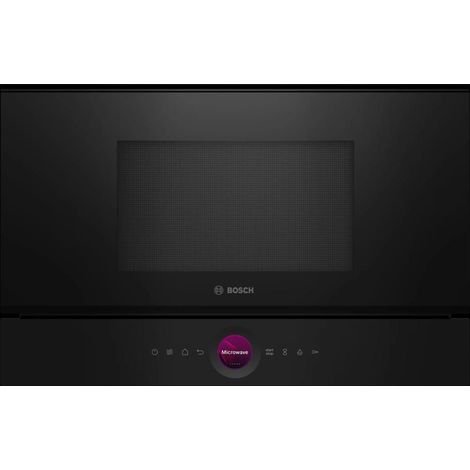Bosch – Micro-ondes encastrable 21L 900W – Commandes sensitives – Noir – Dimensions 38.2x59.4x31.8 cm – BFL7221B1 (1/10)