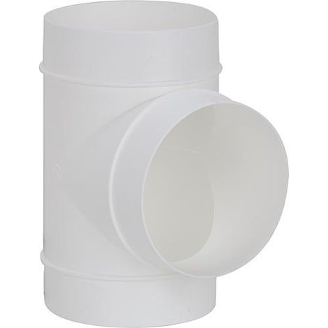 Té DN 125 blanc