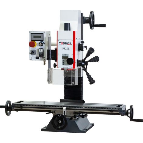 Torros – Perceuse-fraiseuse 850W avec contrôle électronique – Vitesse variable 2 étages – Raccord CM2/M10 – Affichage digital LED (1/5)