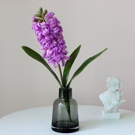 Lot de 2 bouquets de jacinthes artificielles d'Orient, magnifiques branches de fleurs très réalistes pour la décoration intérieure (1/5)