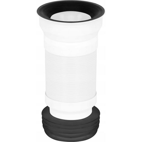 TUBO DI SCARICO WC NIAGARA, FLESSIBILE, NERO (1/2)