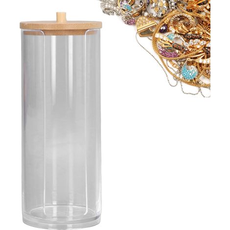 Multifunktionaler, transparenter Halter für Reinigungs-Wattepads – Aufbewahrungsbox für Kosmetik-Wattepads mit Deckel, aus robustem Kunststoff, ideal zur Aufbewahrung von Beauty-Werkzeugen und Büroart (1/5)