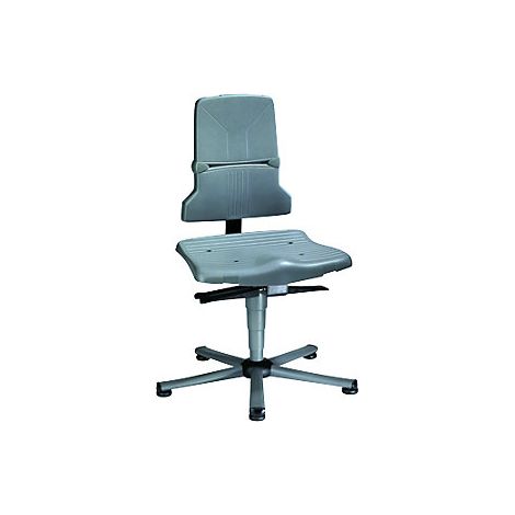 Una Sedia Da Lavoro Esd Sintec 1 Di Pastiglie Grigio - Schienale A Contatto Permanente Con Sede Inclinabile - 9810-1000 (1/4)