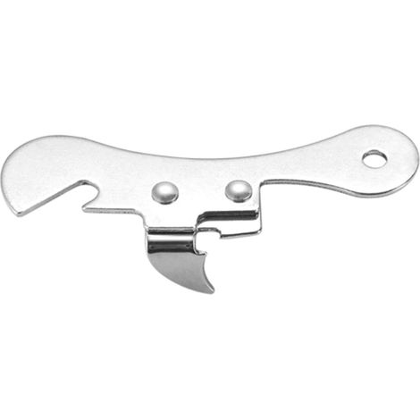 Apriscatole multifunzionale innovativo in acciaio inossidabile, con funzione di taglio sicuro e perforazione per bottiglie, ideale per uso domestico. (1/5)