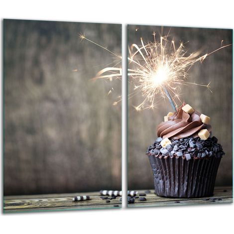 Schneidebrett aus Glas, 2x 30x52 Kuchen (1/5)