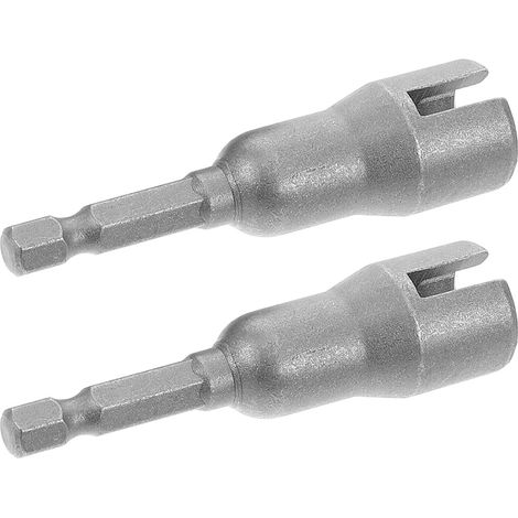 Jeu de 2 Clés à Douille à Ailettes en Métal Hexagonal, Compactes et Portables, Compatibles Écrous à Ailettes pour Outils Manuels et Électriques (1/5)