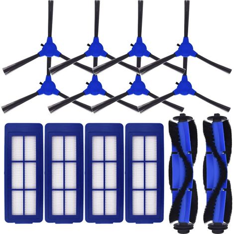 Ricambi Compatibili Con Eufy 11s Max/15cmax/30cmax/G30 Edge/G10 Hybrid, Accessori Con 2 Rulli, 4 Filtri, 8 Spazzole Laterali.