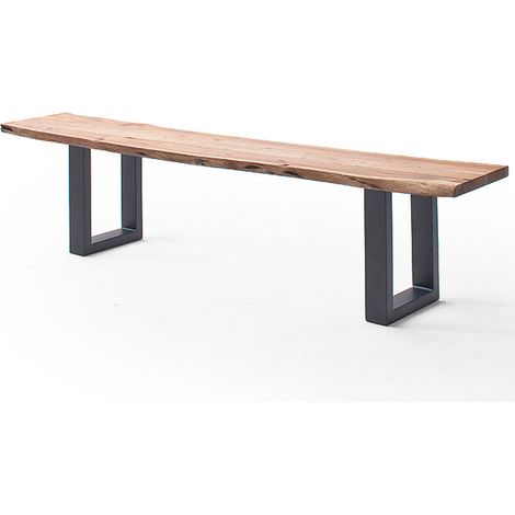 Esszimmer Sitzbank mit 160 cm Breite, Akazie massiv, natur lackiert - COSENZA-06 (1/3)