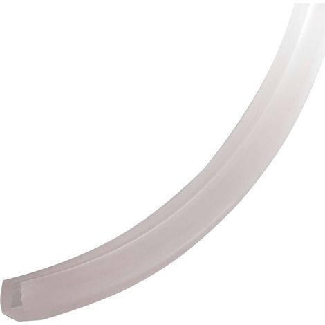 Asymmetrische, 4–4,5 mm starke, lichtdurchlässige Silikon-Fensterdichtung – Für 18 mm starke Laminat-Schiebetüren – Schutz und Abdichtung – Länge 1 Meter (1/2)