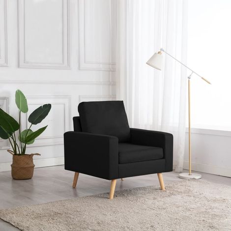 Fauteuil-Chaise de relaxation-Fauteuil Relax Noir Tissu 966816 (1/5)