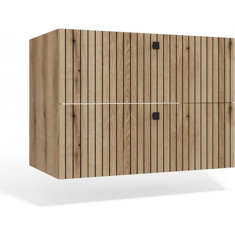 Meuble de salle de bain, chêne Evoke, 80 x 57 x 45 cm (1/5)