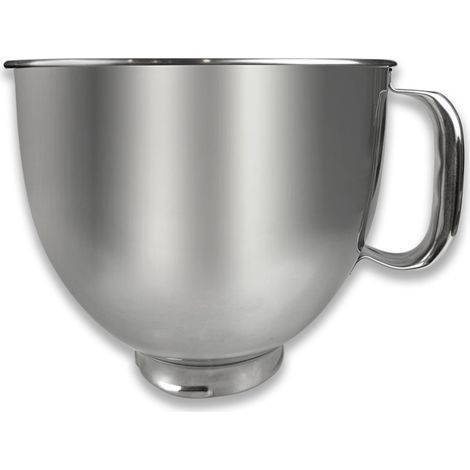 Accesorio para batidora KitchenAid Kaishanyi Chef K5THSBP: tazón mezclador de acero inoxidable para ollas de 5 cuartos con asa. (1/5)