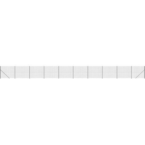 Clôture en treillis métallique avec bride anthracite 1,8x25 m vidaXL (1/6)
