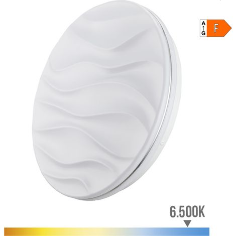 Aplique super led de superficie modelo desert 12 w 6500 k 1160 lm ø27 x 6 cm (1/3)