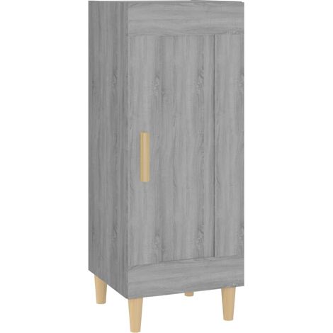 Aparador cómoda cómoda armario mueble organizador cocina salón salón Sonoma 34,5 x 34 x 90 cm madera contrachapada gris 020036315