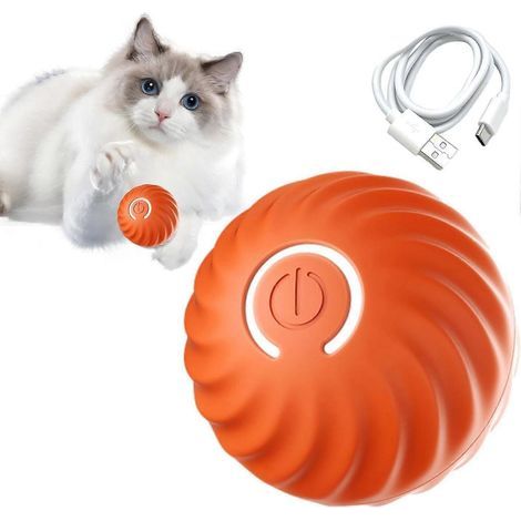 Automatischer Hundeball, selbstfahrender Smartball mit 2 Modi und langer Akkulaufzeit, neuer intelligenter elektrischer Katzenball mit austauschbarer Hülle (1/5)