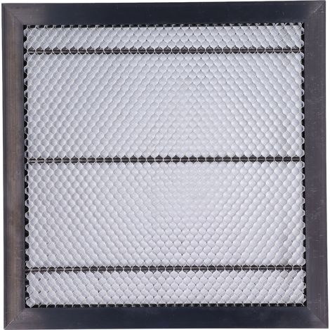 Ortviai Table de travail en nid d’abeille pour gravure et découpe laser – 300 x 300 x 22 mm, plateau stable et précis