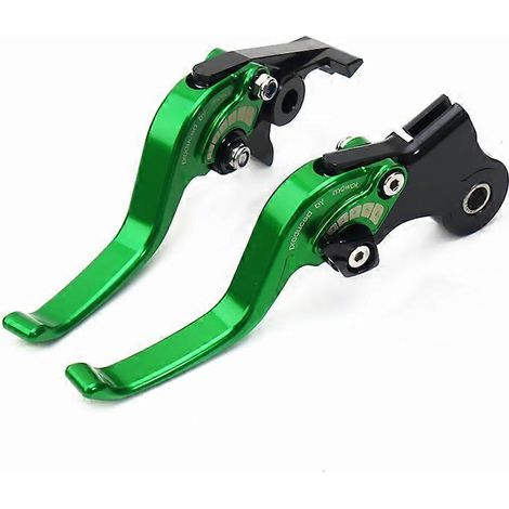 Convient aux motos Kaiyue 450RR, freins de course courts à deux doigts en alliage d'aluminium modifié, guidon, cornes d'embrayage (vert) (1/5)