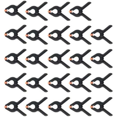 24X Pinces à Ressort, Colle en Plastique pour une Utilisation Universelle , Atelier, Photographie ou ModéLisme (1/4)
