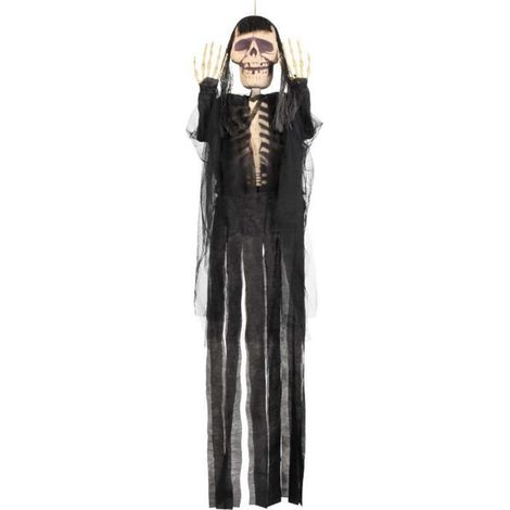 Pour Carnaval ou Halloween Décorez votre salle de fête, maison ou entreprise avec cette Décoration à Suspendre Squelette