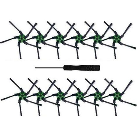 Brosses latérales - 12 pièces, brosse latérale de rechange pour aspirateur série S9 (9110) S9 + (9550) S (1/3)