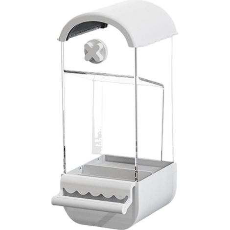 Distributeur Automatique de Nourriture pour Perroquets Yunding : Grande Capacité, Anti-Débordement, Transparent (1/4)
