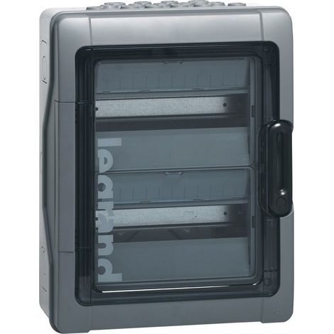 Legrand – 601832 Coffret Plexo3 étanche IP65 – 2 rangées 12 modules – Résistant aux chocs IK09 – Pour usage extérieur industriel